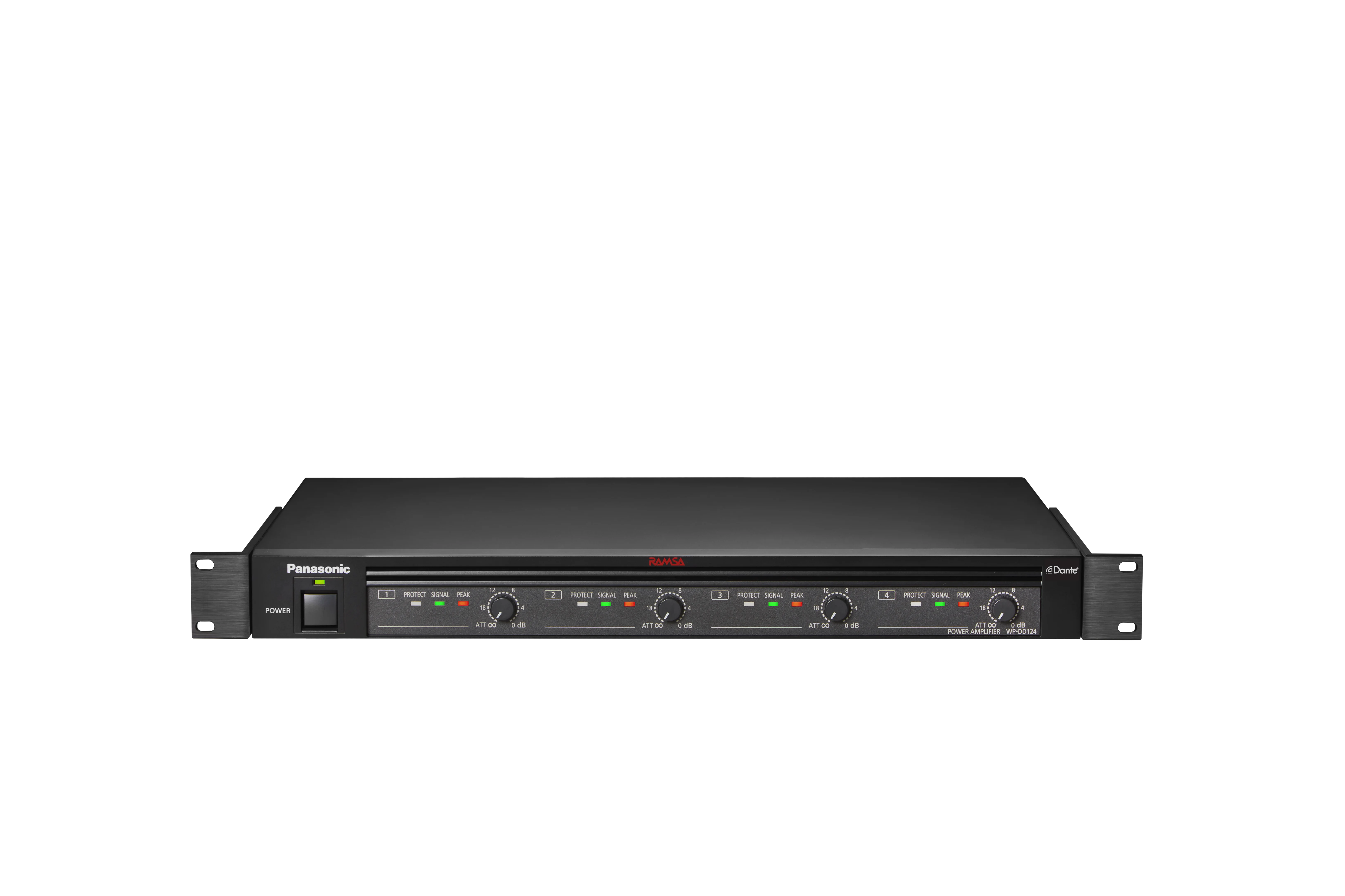 WP-DD124DAN パナソニック  デジタルパワーアンプ 120W 4ch DANTE付