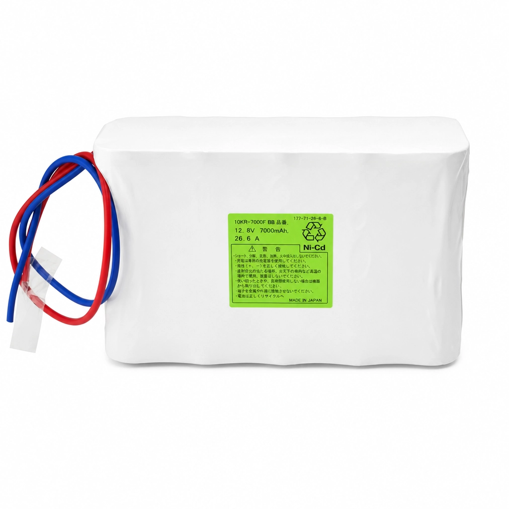 10KR-7000F相当品 電池屋製新品 SANYO Cadnica製相当品 組電池製作バッテリー 12V7000mAh エレベーター設備や撮影機材 等用 リード線のみ