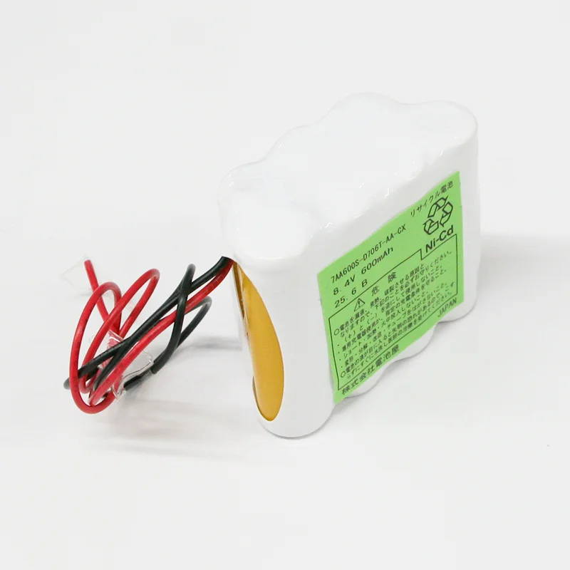 7-AA600相当品 8.4V600mAh 組電池 ニカド 俵型 N700AA リード線のみ