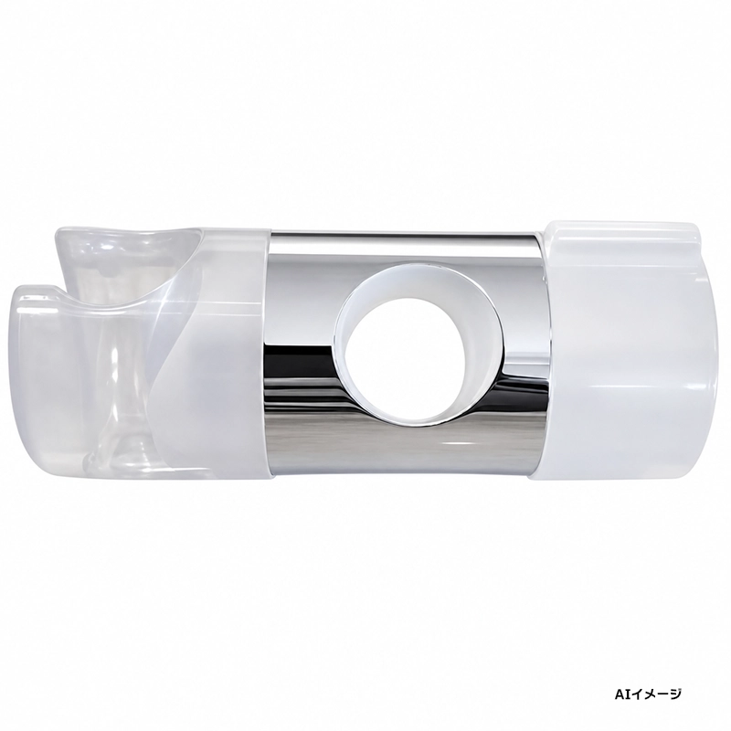 AFKK00283N4 TOTO 純正品 新品 スライドシャワーフック部 スライドバー用 丸パイプ:直径 22mm用 シルバークロムメッキ+透明樹脂製(トートー) 【全国一律送料450円】