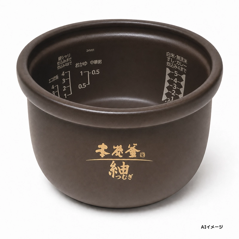 M15X52340 三菱電機 純正部品 新品 内なべ 炊飯器用 本炭釜「紬」 1.0L ( 5.5合炊き用) MITSUBISHI