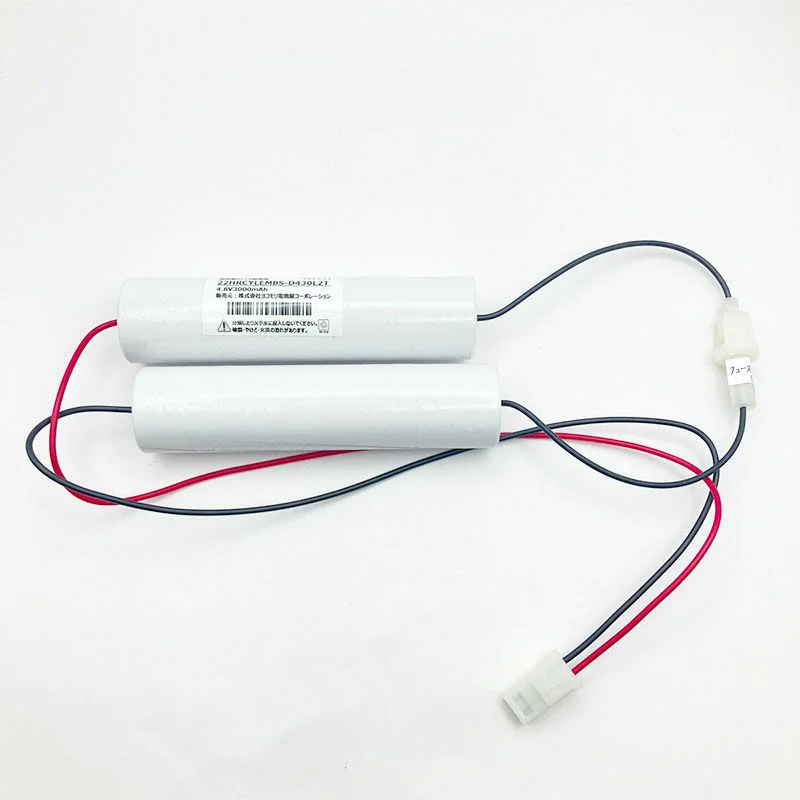 2-2NR-CX-LEB相当品 電池屋製 新品 東芝ライテック製非常灯用交換電池 <年度シール付き> コネクター付きそのまま取付できます。