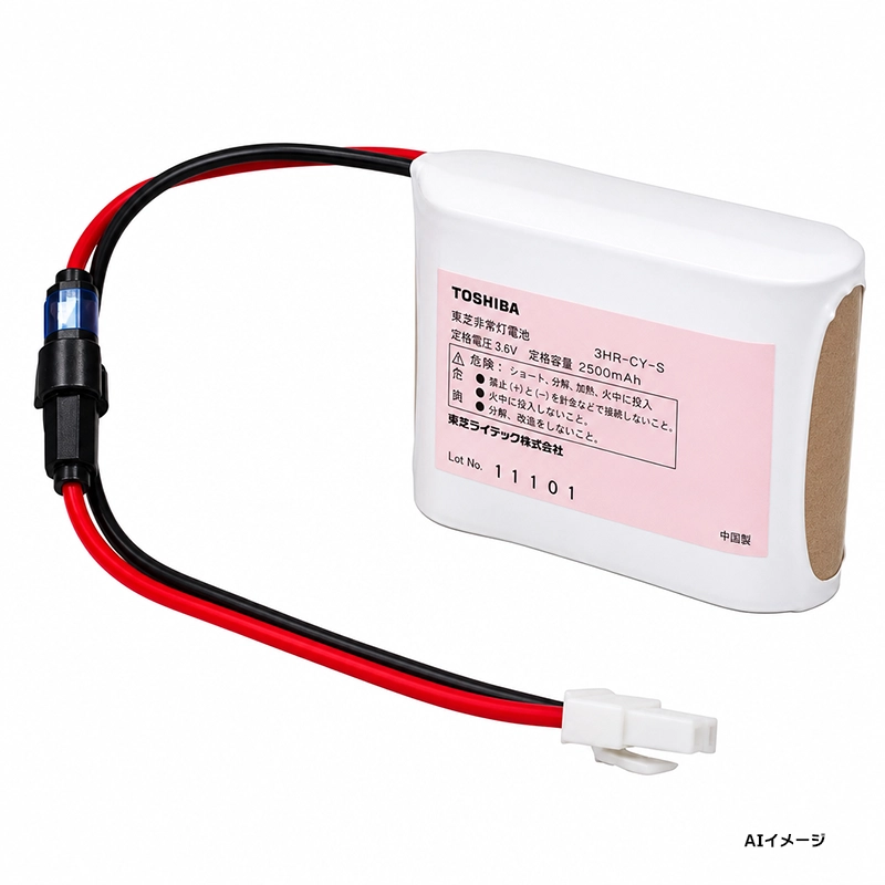 3HR-CY-SB 東芝ライテック メーカー純正品 新品 誘導灯用・非常灯用交換電池 3.6V3000mAh