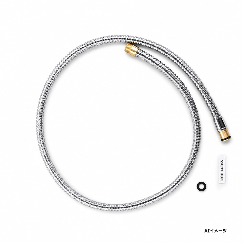 CQ01MJ05XSK1 パナソニック 純正部品 新品 洗面水栓用ホース パッキン付き 袋ナットなし