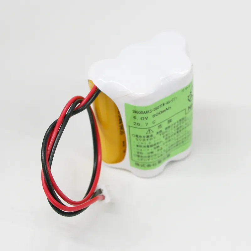 5N600AAK相当品 電池屋製 新品 組電池 SANYO相当品 俵型 6V600mAh JST XHP-2コネクター付き