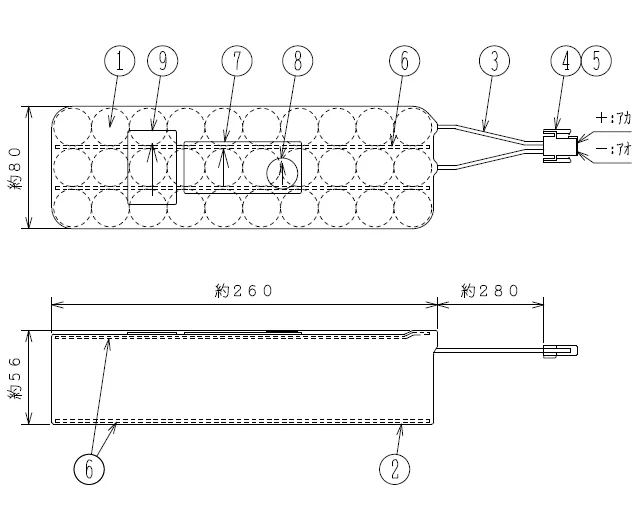 KR1.8C-30T相当品 三洋ジーエスソフトエナジー相当品 ガス漏れ警報盤用バッテリー 36V1800mAh 統一コネクタ RE01571相当品  認定品
