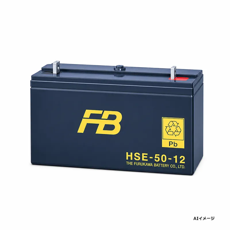 MSE-50-12 制御弁式据置鉛蓄電池 古河電池 12V50Ah(10時間率) 消防法認定品 【受注生産品】【メーカー直送品】