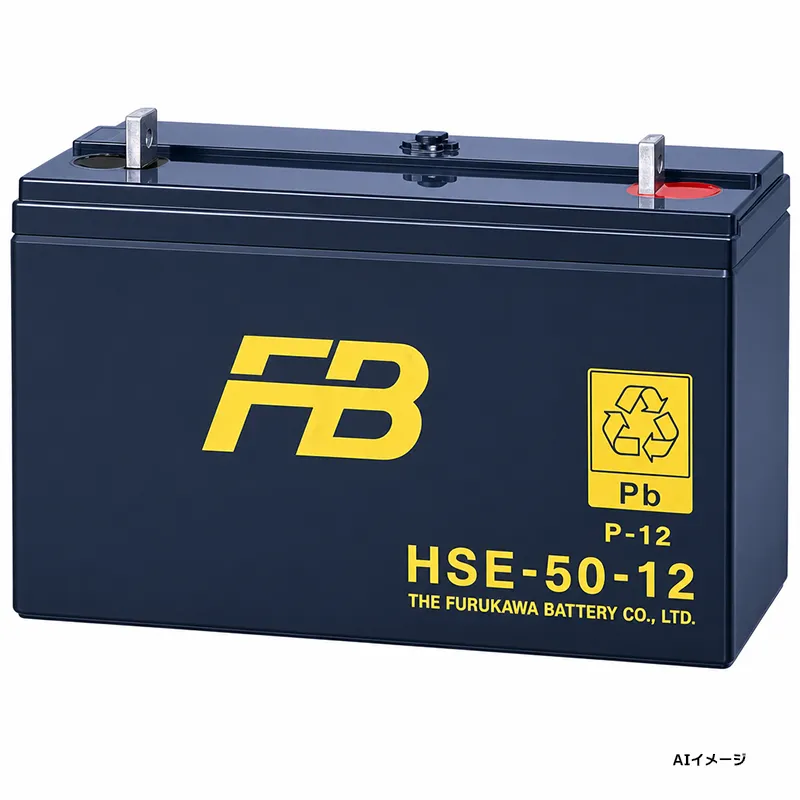 HSE-50-12 古河電池製 新品 制御弁式据置鉛蓄電池 12V50Ah HSEシリーズ 【受注生産品】【メーカー直送品】