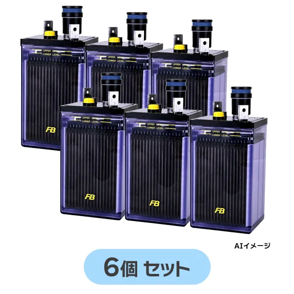 HS-200E 【6個セット12V仕様】 古河電池 新品 ベント型据置鉛蓄電池 触媒栓付 12V200Ah HS-E形 【受注生産品】【メーカー直送品】