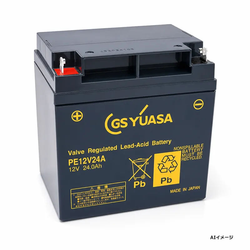 PE12V24A GSユアサ製 新品 小形制御弁式鉛蓄電池 12V24.0Ah B1端子 標準タイプ PEシリーズ