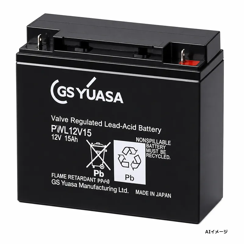 PWL12V15 GSユアサ製 純正品 新品 小形制御弁式鉛蓄電池 12V15Ah F2端子 超長寿命タイプ鉛蓄電池 PWLシリーズ