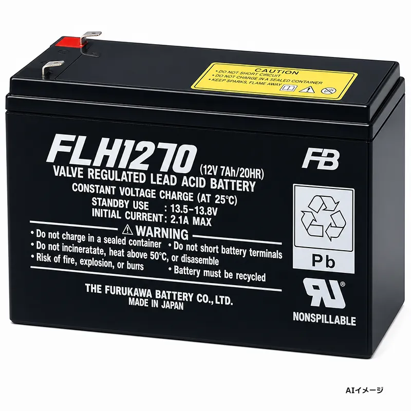 FLH1270 古河電池 小形制御弁式鉛蓄電池 12V7.0Ah F1端子 FLHシリーズ 【メーカー直送品】【時間指定不可】