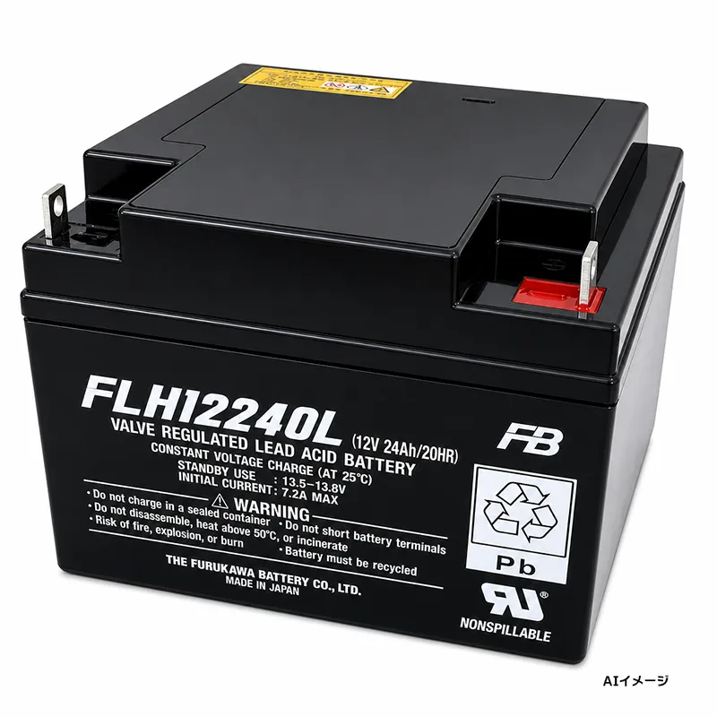 FLH12240L F2端子タイプ 古河電池 小形制御弁式鉛蓄電池 12V24.0Ah FLHシリーズ  【メーカー直送品】【時間指定不可】