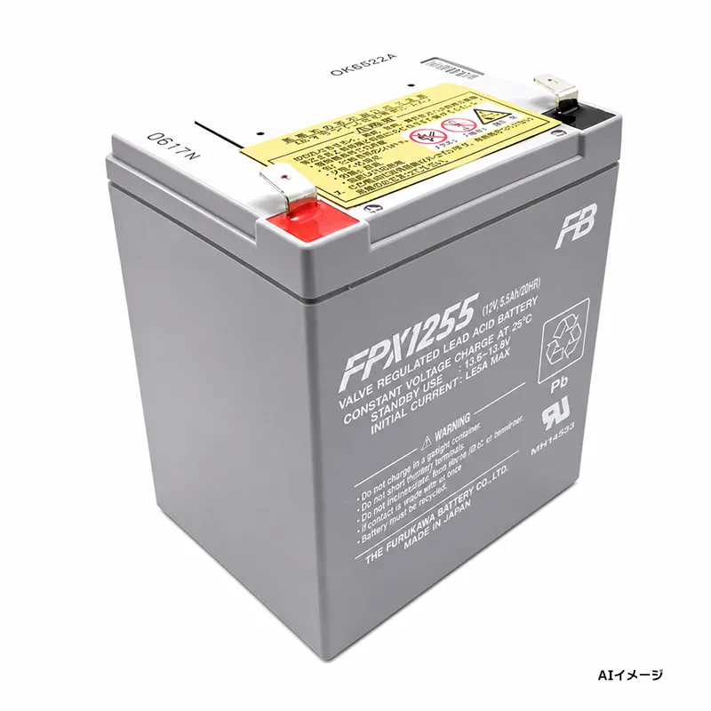 FPX1255 古河電池製 純正品 新品 小型制御弁鉛蓄電池12V5.5Ah F2端子 FPXシリーズ 【メーカー直送品】【時間指定不可】