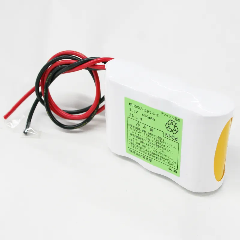NR1.65C-3L 相当品 電池屋製新品 日本電池(GS)製相当品 組電池 3.6V1650mAh S型 リード線のみ