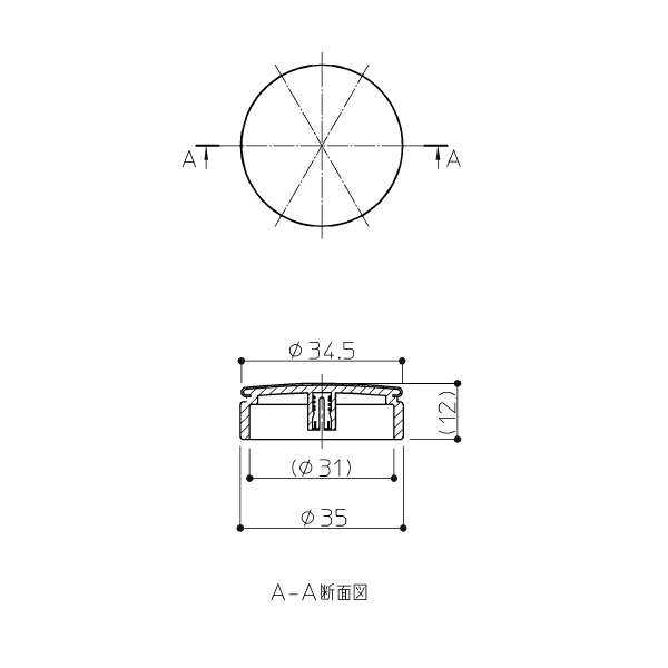 AFKA136 TOTO 純正部品 ワンプッシュ押しボタン SUS 浴槽周り部品
