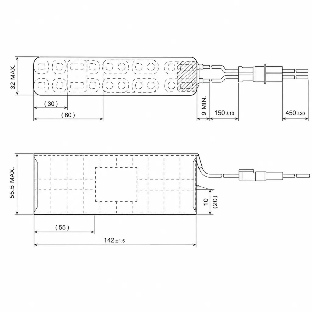 KR0.6AA-20相当品 電池屋製新品 シチズンPT-51Tシリーズ用交換電池 24V600mAh コネクター付き 非認定品