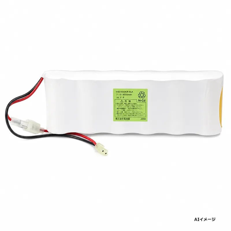 6KR-4400DA相当品(同等品) 電池屋製新品 コネクター付 SANYO製相当品 組電池製作バッテリー JFEアドバンテック KH型クレーンスケール用