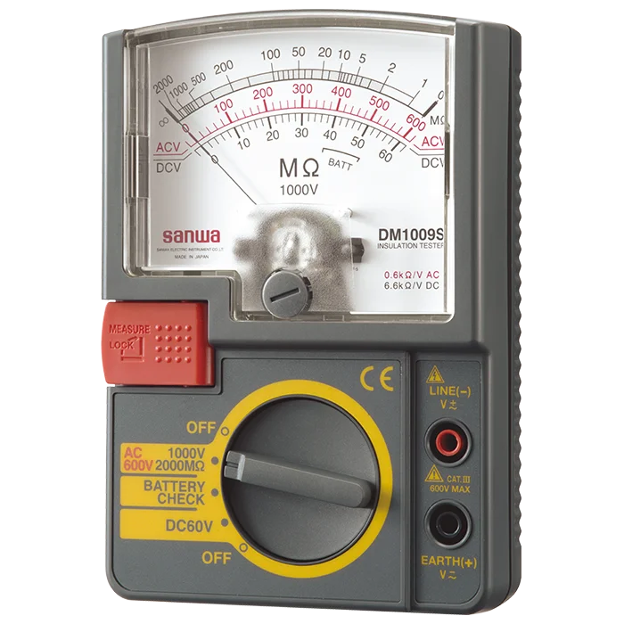 DM1009S 三和電気計器 アナログ絶縁抵抗計 メガー 【単レンジ】 校正可能製品