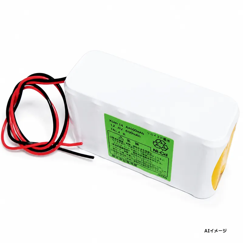 14.4V600mAh W型 電池屋製新品 組電池製作バッテリー リード線のみ