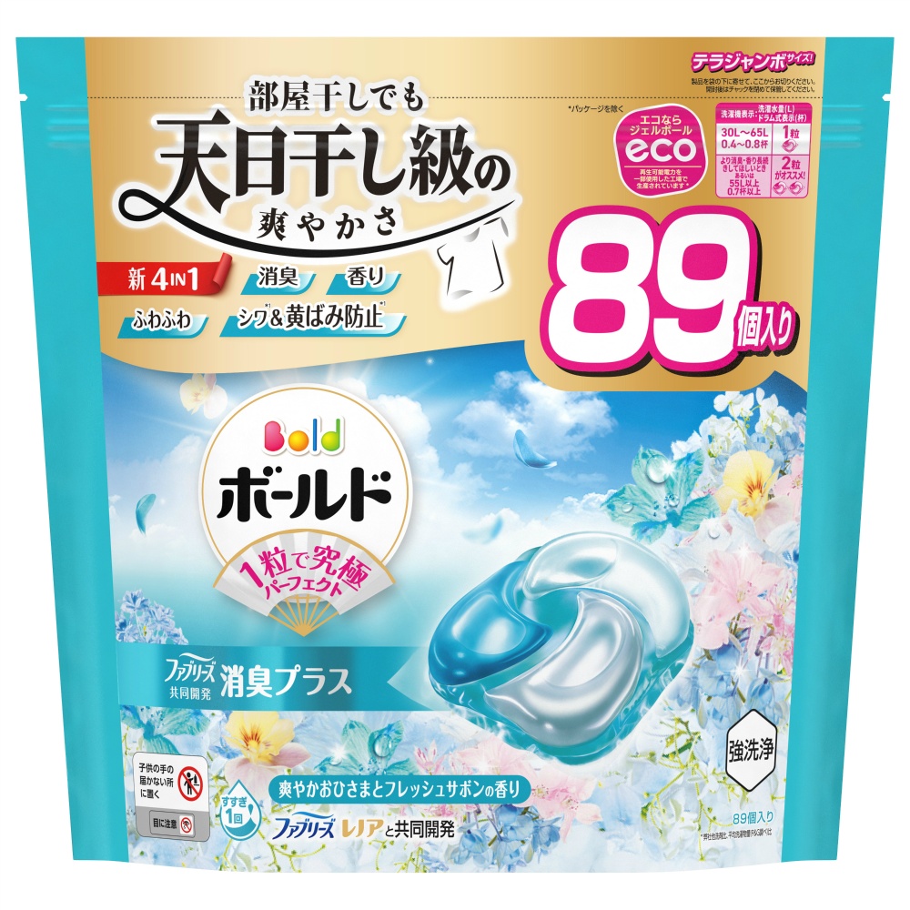 Ｐ＆Ｇ 純正品 ボールドジェルボール４Ｄ爽やかフレッシュフラワーサボンの香りつめかえテラジャンボサイズ 4987176292766
