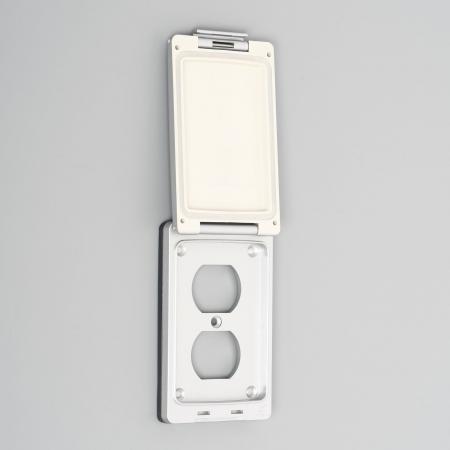 SLP1000-SV アメリカン電機 防ジン・防水形シーロックプレート 複式1ケ用 銀