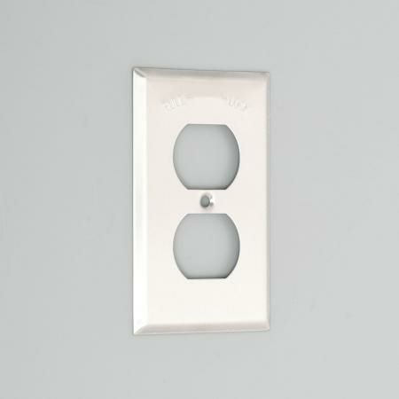 101S  アメリカン電機 コンセント用プレート ステンレス  引掛複式1ケ用