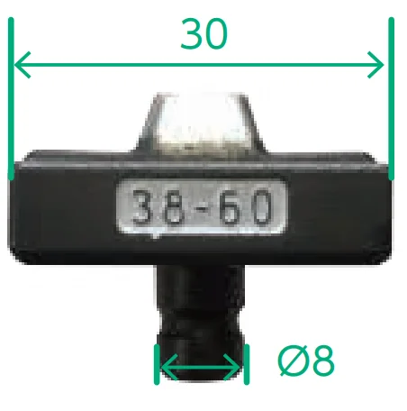 EV60DL-D8 カクタス 純正品 圧着ダイス 押ダイス 8 EV-60DL他用 CACTUS
