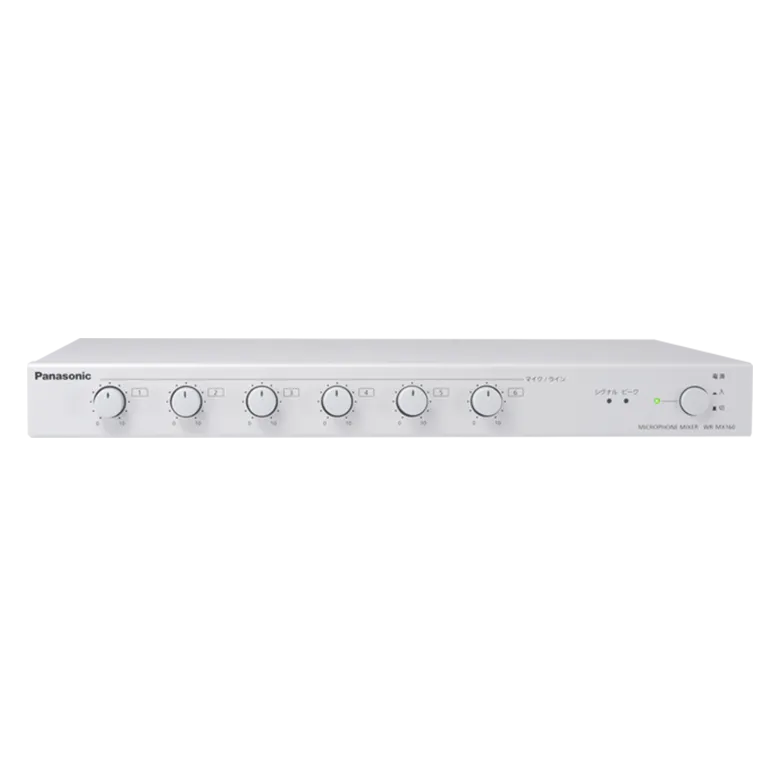 WR-MX160 パナソニック 音響設備 最大6系統のマイクが接続可能!マイクロホンミキサー