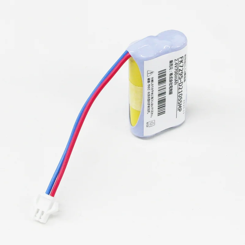FK729相当品 パナソニック製誘導灯器具用交換電池 2.4V700mAh ＜年度シール付き＞ コネクター付きそのまま取付できます。