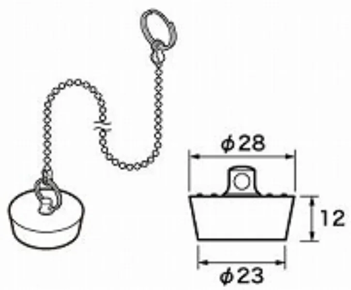 RLXGVDT401 パナソニック 純正部品 ゴム栓 Φ28×Φ23 高12 チェーン長さ620 Panasonic 【全国一律送料450円】