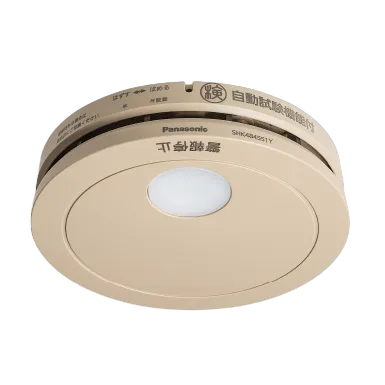 SHK484551Y 和室色 パナソニック けむり当番 薄型 2種 単独型(電池式・移報接点なし)(警報音・音声警報機能) 【全国一律送料450円】