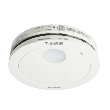 SHK42422K パナソニック けむり当番薄型2種 電池式・ワイヤレス連動子器・あかり付（警報音・音声警報・AISEG連携機能付）