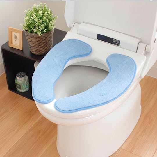SL-TG-KA-0514 らくらく便座クッション 3D／ブルー／トイレ用品 [KA-0514] ＜LIXILセレクトアイテムA＞