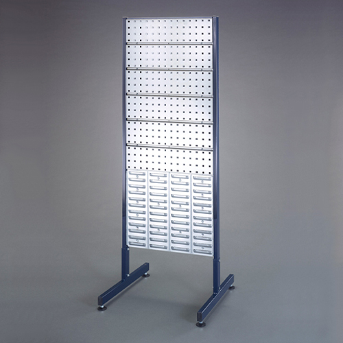 【大型商品】EA661CE-100 エスコ 571x570x1600mm トレー&クリップボードラック