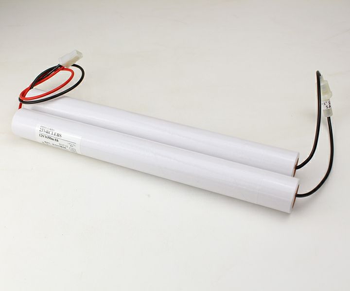 2-5NR-C-LEB相当品 (同等品) 東芝ライテック製非常灯器具用交換電池 12.0V1650mAh ＜年度シール付き＞ コネクター付きそのまま取付できます。