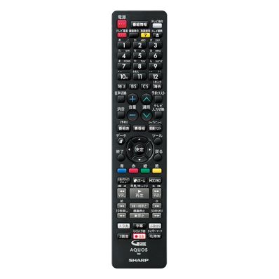0046380287 シャープ 純正部品 ブルーレイディスクレコーダー用 リモコン（004 638 0287）