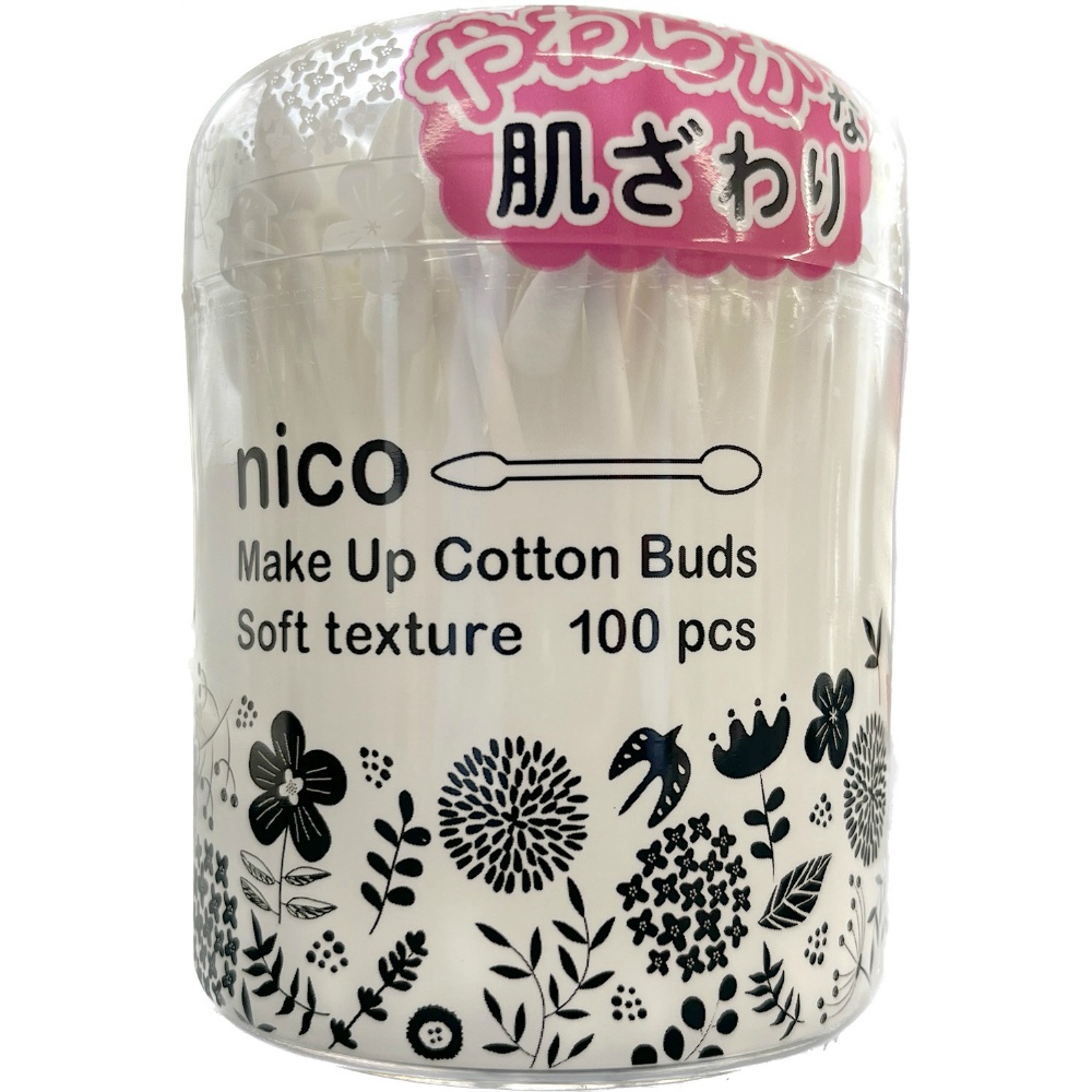 山洋 純正品 ｎｉｃｏ ｓｏｆｔメイク綿棒１００本 4936613072799