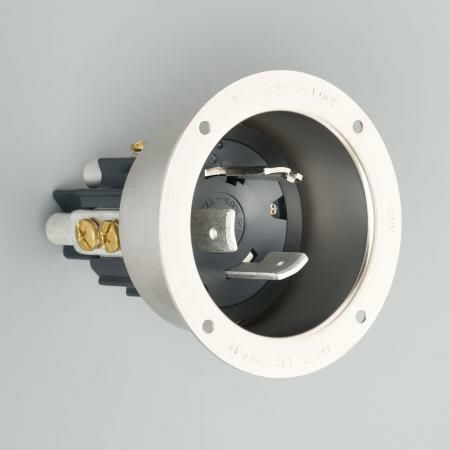 31025  アメリカン電機  引掛形 フランジインレット 3P 100A 250V