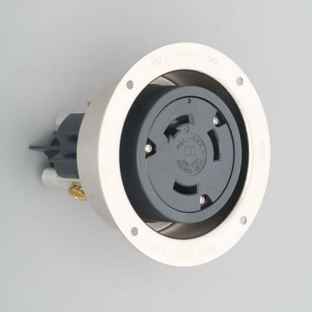 31026  アメリカン電機  引掛形 フランジコンセント 3P 100A 250V