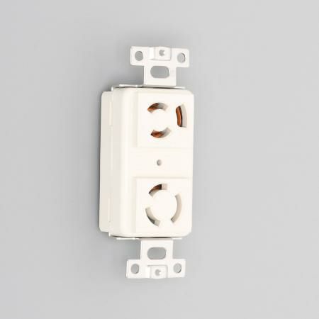 3110HCDZ アメリカン電機 複式横型埋込コンセント 白 接地形2P 15A 125V 平刃型+引掛形 コンビ