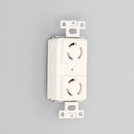 3110HD アメリカン電機 複式横型埋込コンセント 白 接地形2P 15A 125V 引掛形