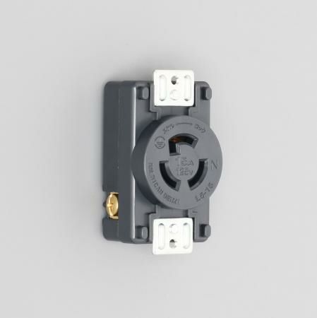 3110-P-L5 アメリカン電機  パネル用コンセント 接地形2P 15A 125V ＜引掛形 NEMA規格 L5-15＞