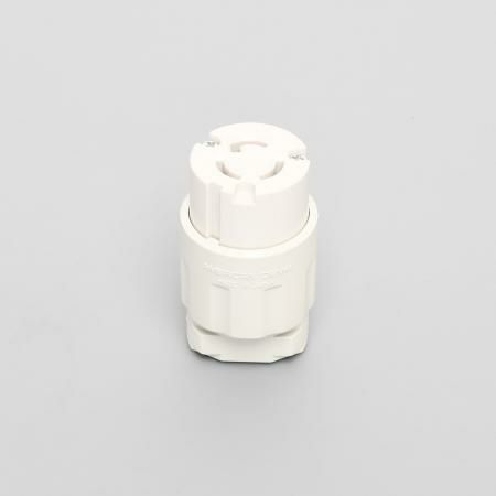 3114N-L5-IV  アメリカン電機  コードコネクタボディ ナイロンカバー  白 接地形2P 15A 125V＜引掛形 NEMA L5-15＞
