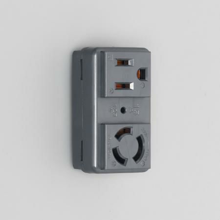 3117HCD-BK  アメリカン電機  コンビ 複式機器用アウトレット 黒 接地2P 15A 125V