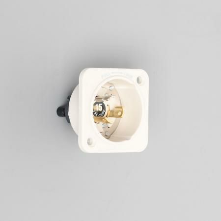 3125N アメリカン電機 フランジインレット ナイロン 接地形2P 15A 250V ＜引掛形 NEMA規格 L6-15＞