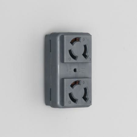 3127HD-BK アメリカン電機 複式機器用アウトレット 黒 接地形2P 15A 250V ＜引掛形 NEMA規格 L6-15＞