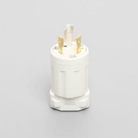 3212N-L5-IV アメリカン電機 プラグ ナイロンカバー 白 接地形2P 20A 125V ＜引掛形 NEMA規格 L5-20＞