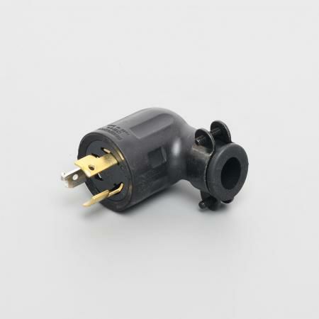 3222RL  アメリカン電機  引掛形 プラグ(ゴムカバー･L型) 3P 20A 250V