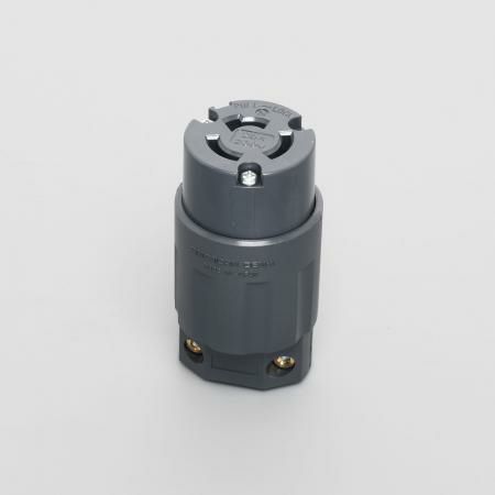 3224N  アメリカン電機  引掛形 コ-ドコネクタボディ(ナイロンカバー） 3P 20A 250V